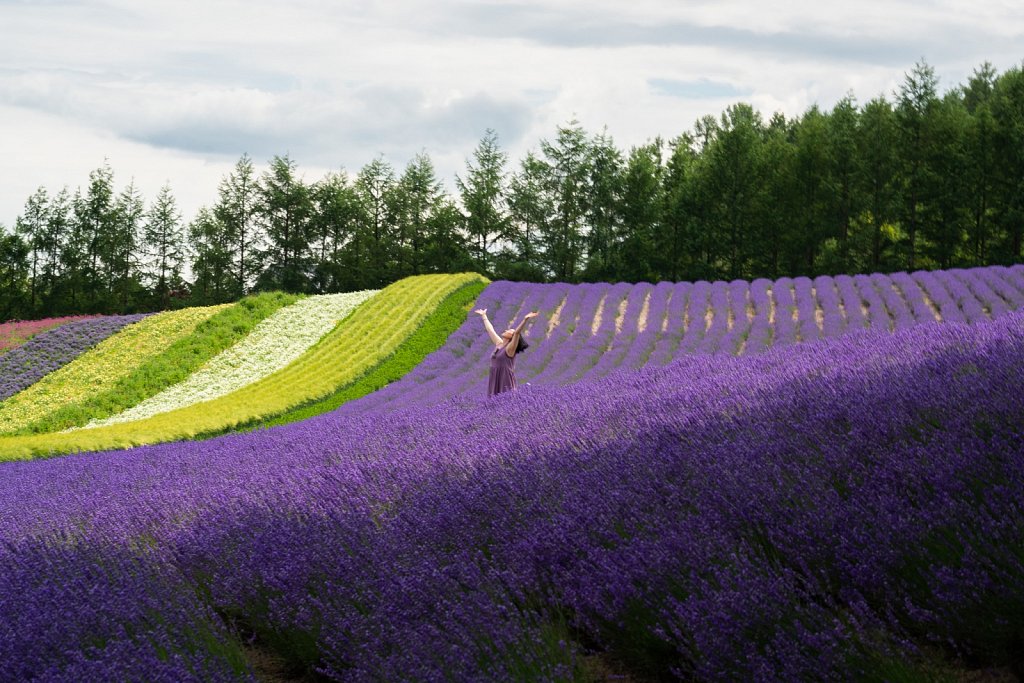 Yuri in a field of purple